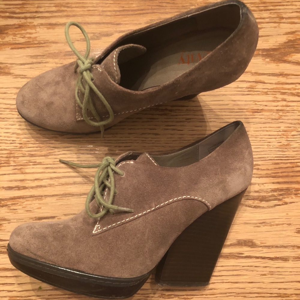 Levity Suede Loafer Pumps